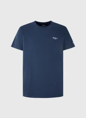 Pepe Jeans maglietta maniche corte Original Basic T-shirt PM508212 595 navy Timeless Design