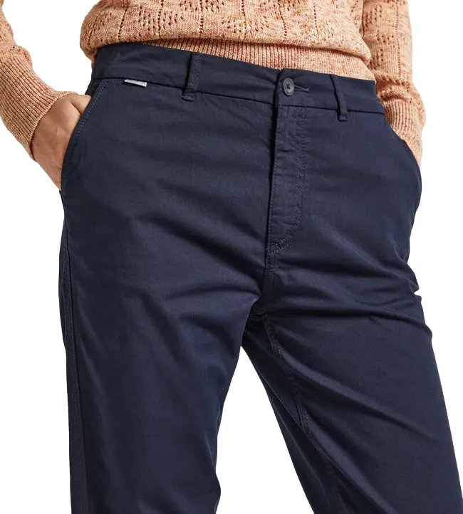 Pepe Jeans pantalone da donna in cotone Tracy PL2116960 594 blu All Day Fit Comfort for All