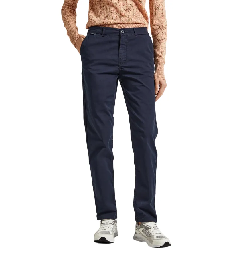 Pepe Jeans pantalone da donna in cotone Tracy PL2116960 594 blu Trendy Style UV protection coating