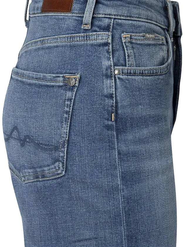 Pepe Jeans pantalone da donna largo in jeans PL204162HS18 blu chiaro RecyclablePackaging