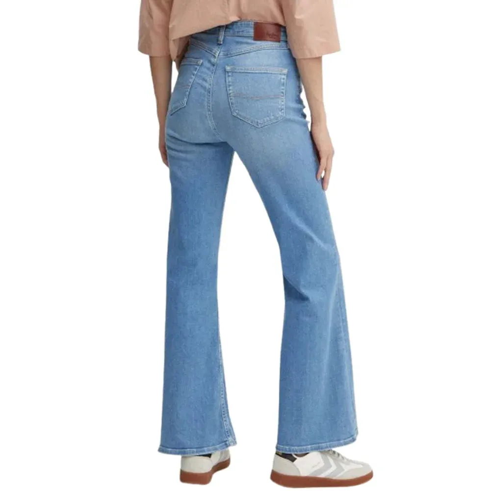 Outdoor Wear Non Clip Pepe Jeans pantalone jeans da donna Flare HW Willa PL204734NC22 blu chiaro