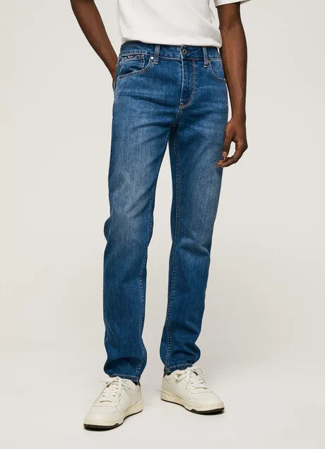 Pepe Jeans Pantalone Jeans da uomo Slim Fit Regular Waist PM206524CQ42 denim Zero Waste Manufacturing