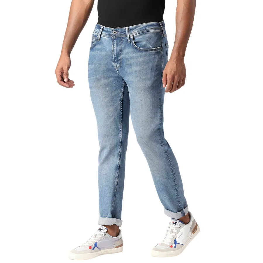 Pepe Jeans Pantalone jeans Slim a vita media da uomo Hatch PM206323HP82 denim Easy Wear