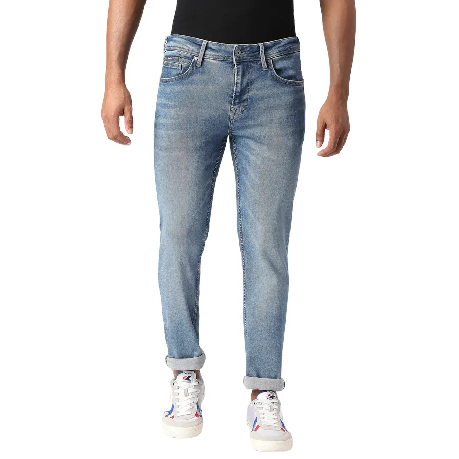 Pepe Jeans Pantalone jeans Slim a vita media da uomo Hatch PM206323HP82 denim AntiPilling