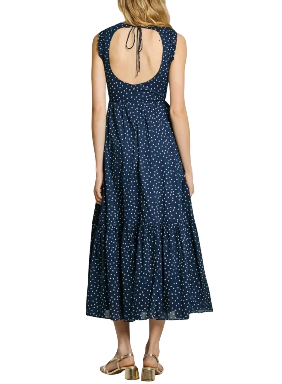 Pepe Jeans vestito lungo da donna Deborah PL953666 588 blu Daily Movement