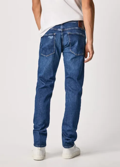 OdorResistantTreatment PepeJeans Stanley Brit Taper Fit Regular Waist Jeans
