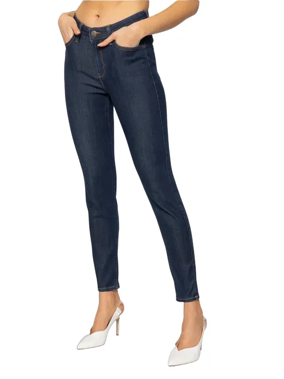 City Ready Lee pantalone in Jeans da donna Scarlett High L626MDNX blu medio