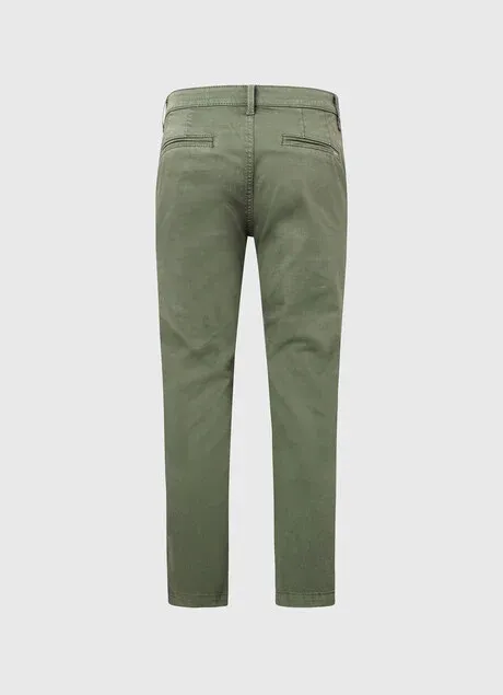 Pepe Jeans Pantalone Chino Slim Maura PL211547YE4R 684 vineyard green Chic Design Back pockets