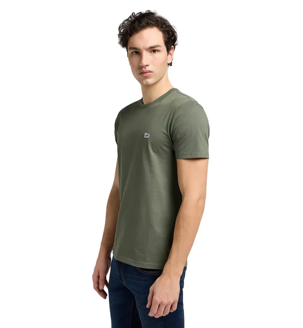 Lee maglietta manica corta da uomo Pacth Logo 112341715 verde oliva Fashionable Fit Daily Outfit Style