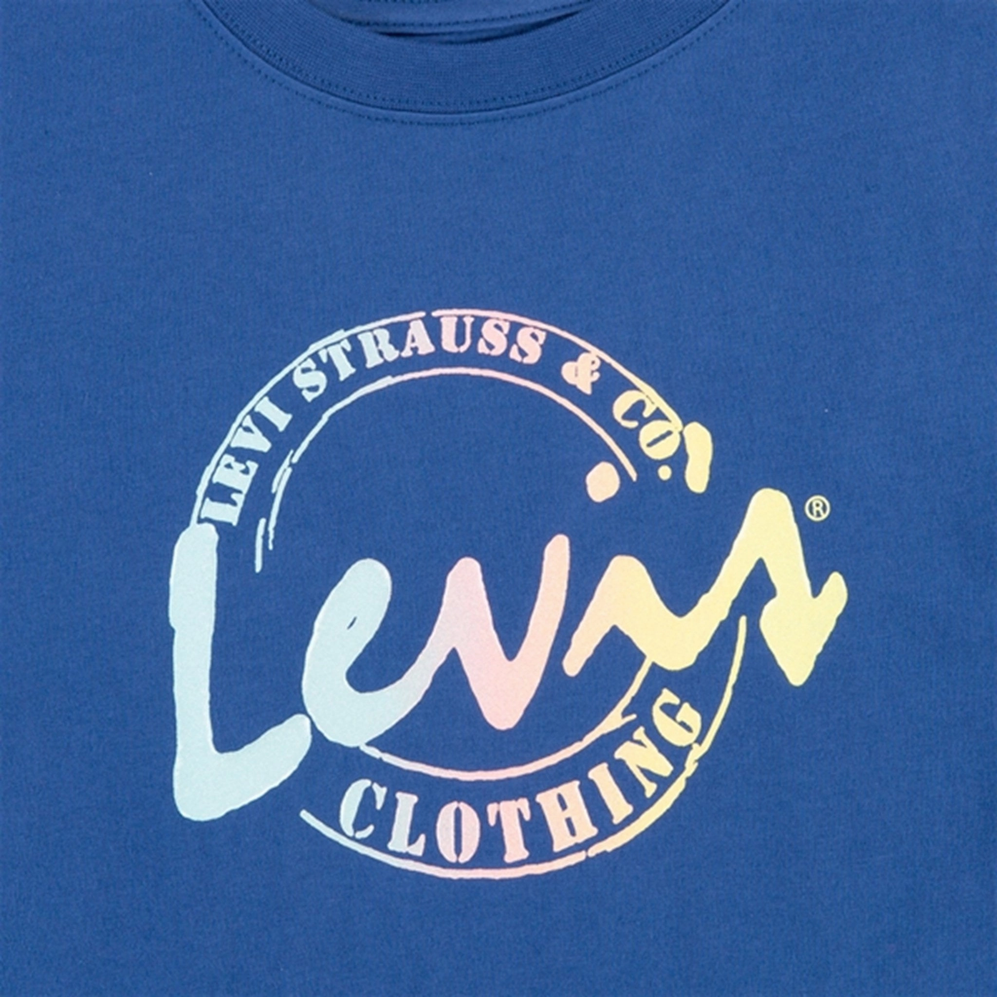 Chic Comfort Wear Levi's Meet and Greet Script T-shirt Blue