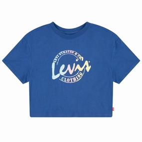 Outdoor Outfit Style Active Comfort Style Levi's Meet and Greet Script T-shirt Blue
