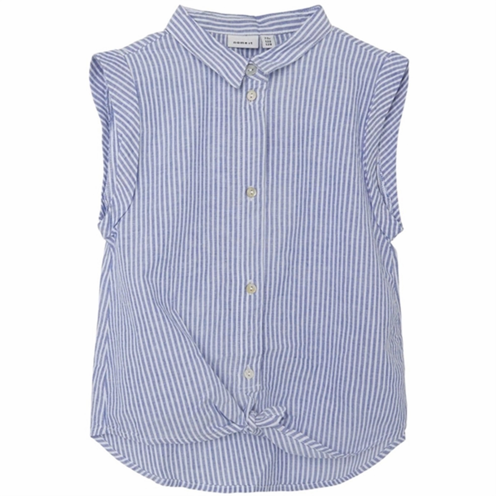 Name it Dusty Blue Femma Shirt Top Noos Ergonomic Back Panel