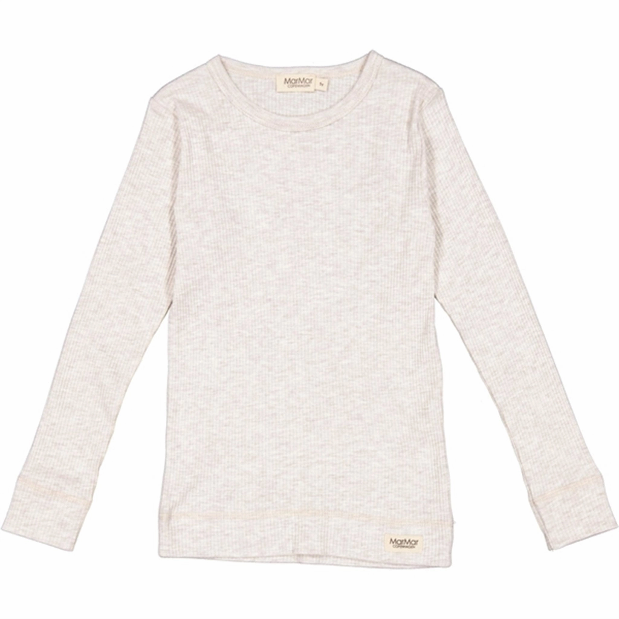 Cooling Core Technology Tuckable Hem MarMar Modal Beige Melange Plain Blouse