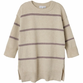 Name It Peyote Odett Boxy Knit Dress Light Weave