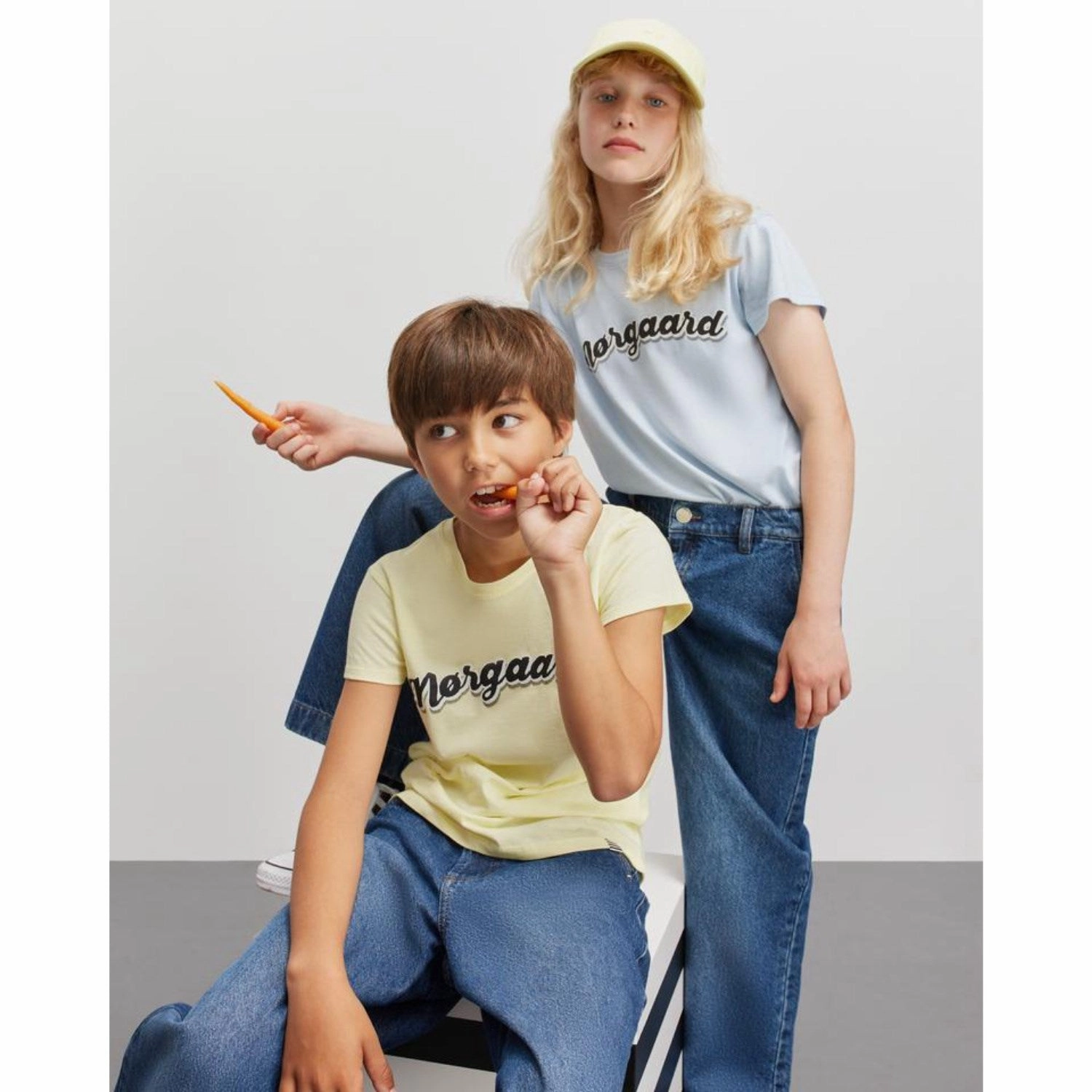 Mads N?rgaard Cashmere Blue Single Organic Tuvina Tee Skin Friendly Blends