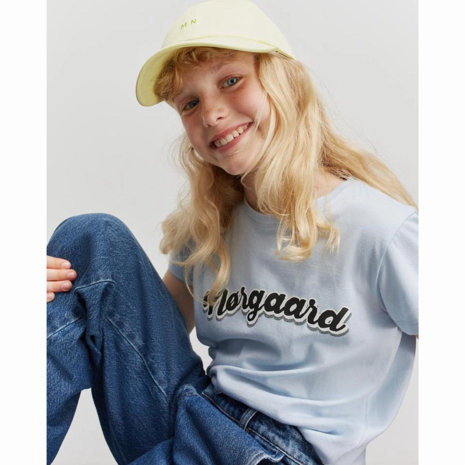 Moisture Wicking Fabric Mads N?rgaard Cashmere Blue Single Organic Tuvina Tee