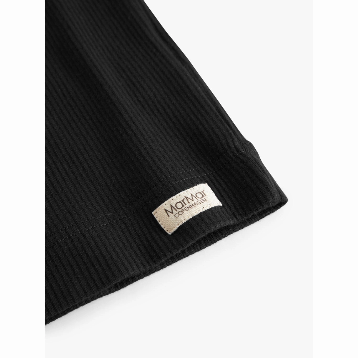 ZeroWaste Production Layered Neckline MarMar Modal Black T-shirt