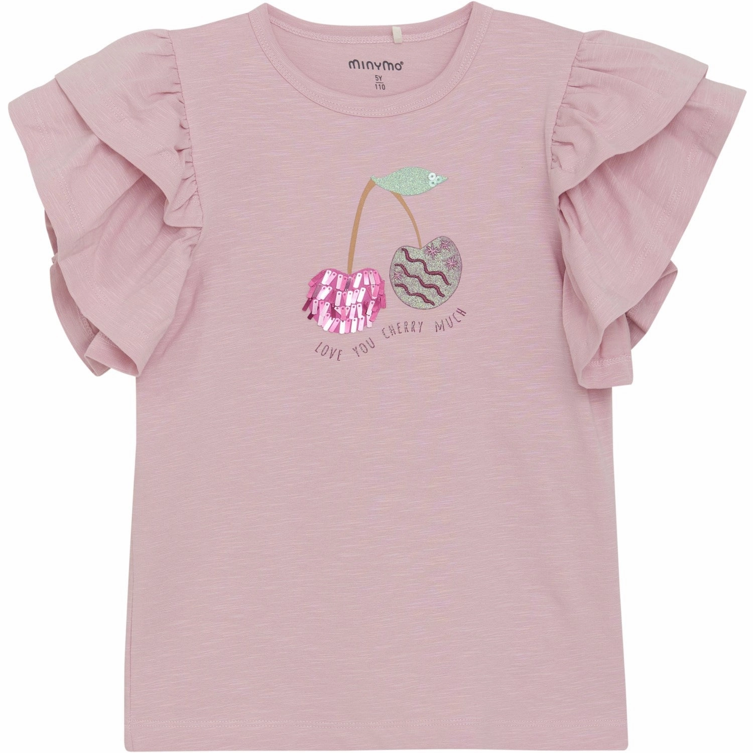 Ergonomic Cut Minymo Bleached Mauve T-Shirt Ss