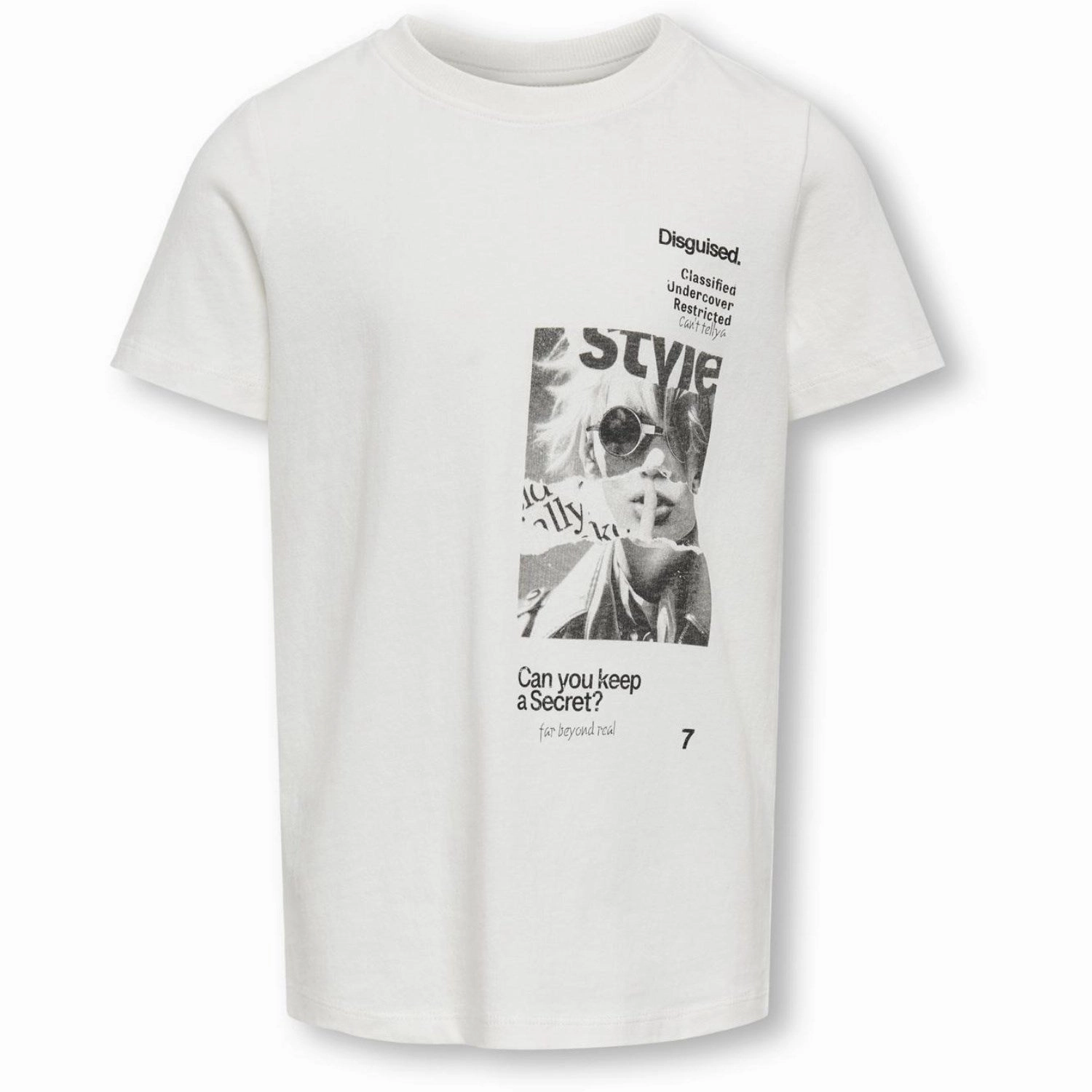 VintageWash Versatile Top kids ONLY Cloud Dancer Pernille Style T-Shirt