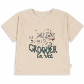 weekday wear Konges Sl?jd Antique White Itty T-shirt