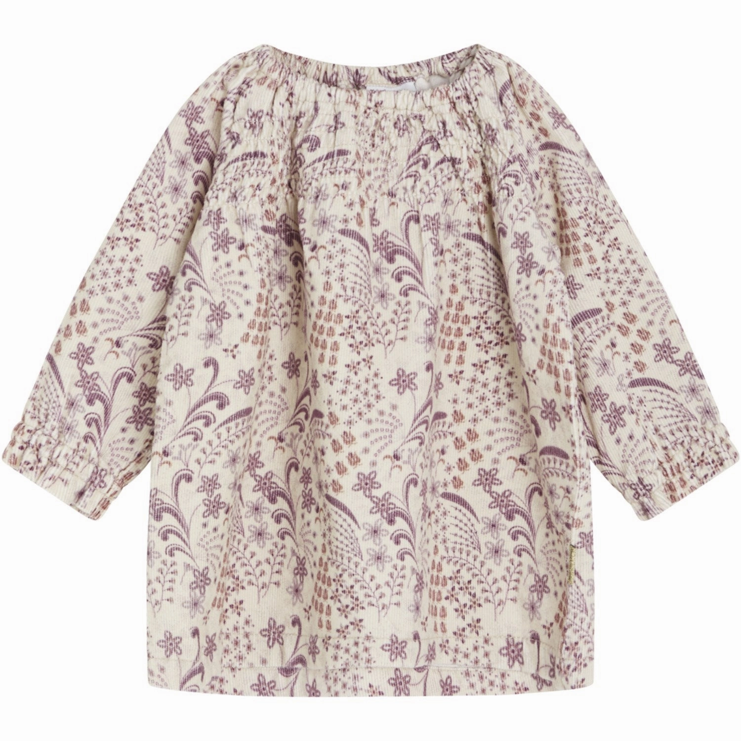 Back-Zip Hust & Claire Oat Milk Kristel Dress