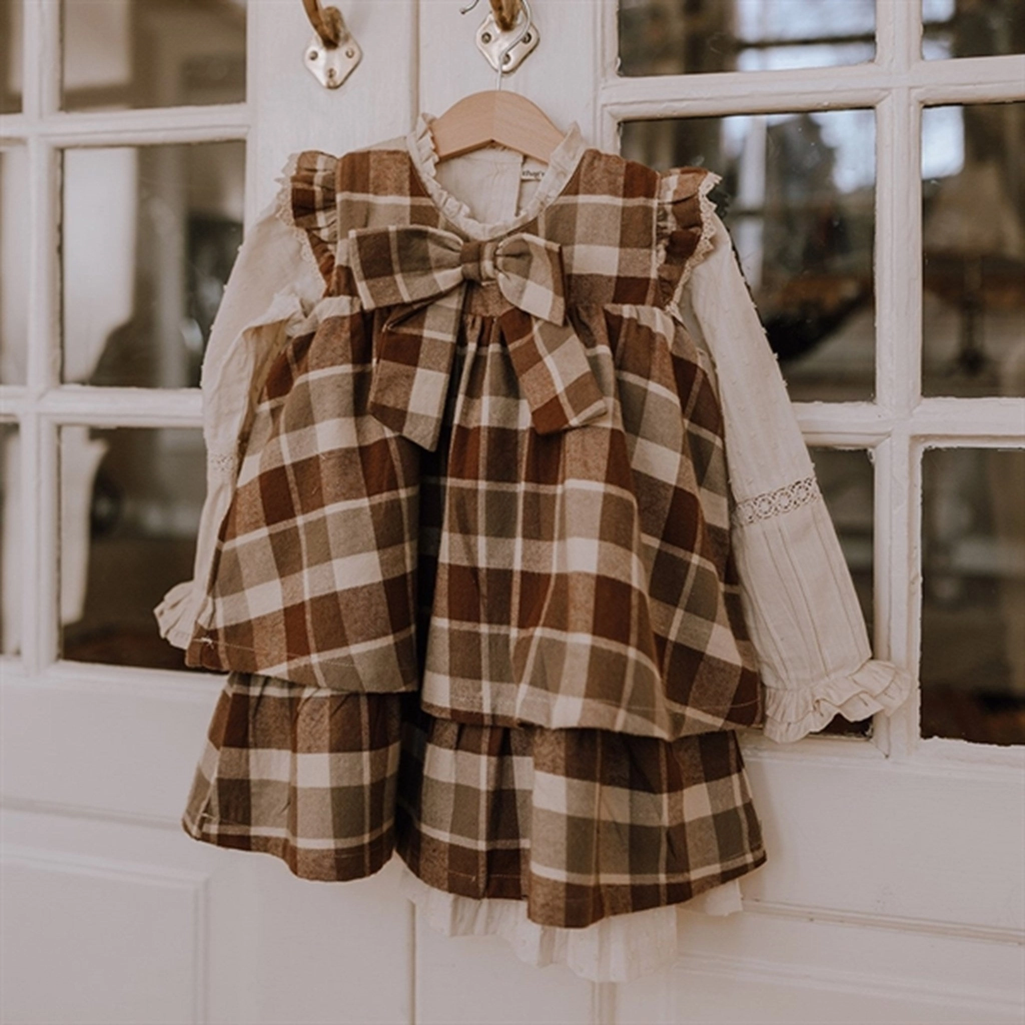 Quick Fit Striped-Pattern That's Mine Sterne Check Nanna Dress