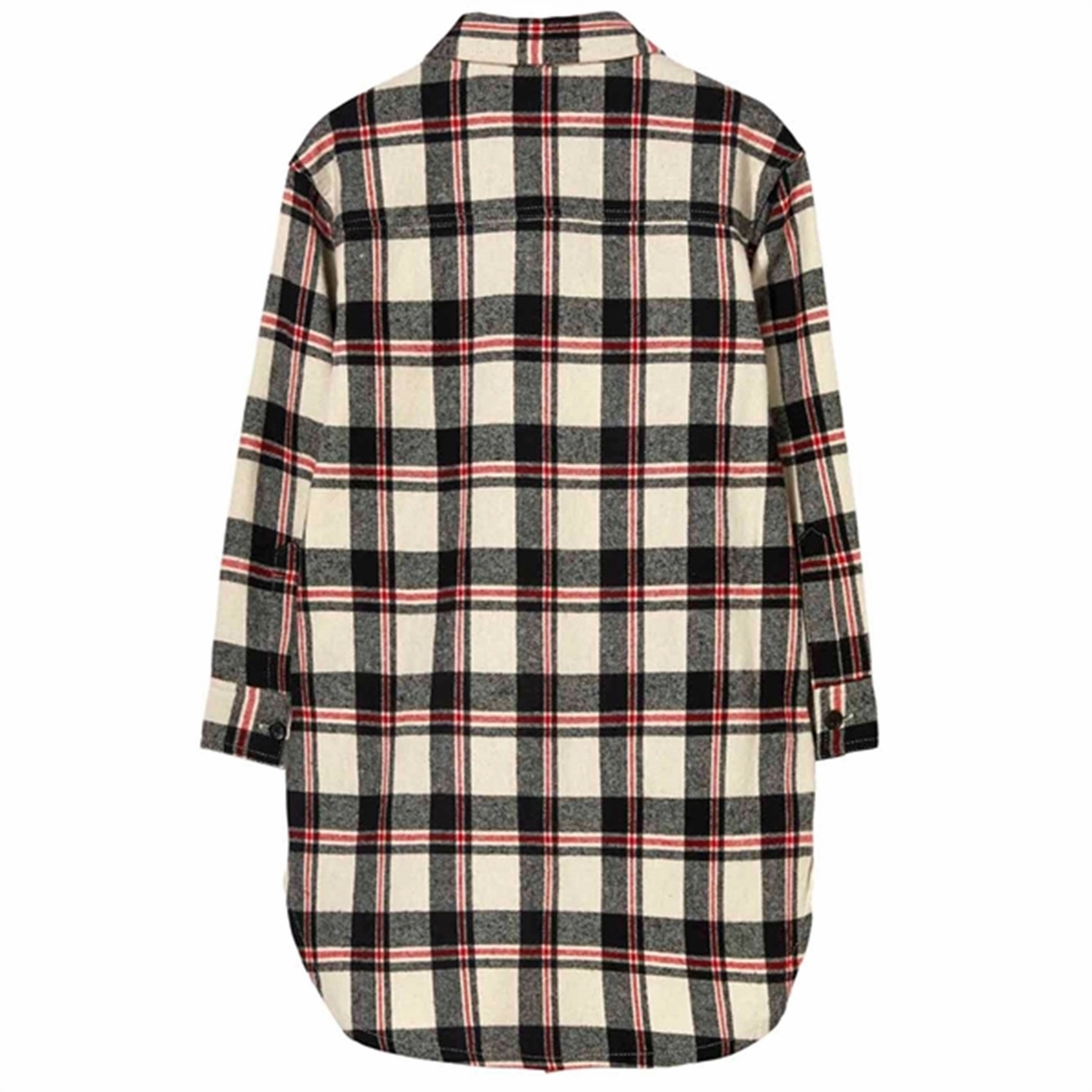Geometric Pattern Finger In The Nose Chloe Off White Checkers Shirt Dress