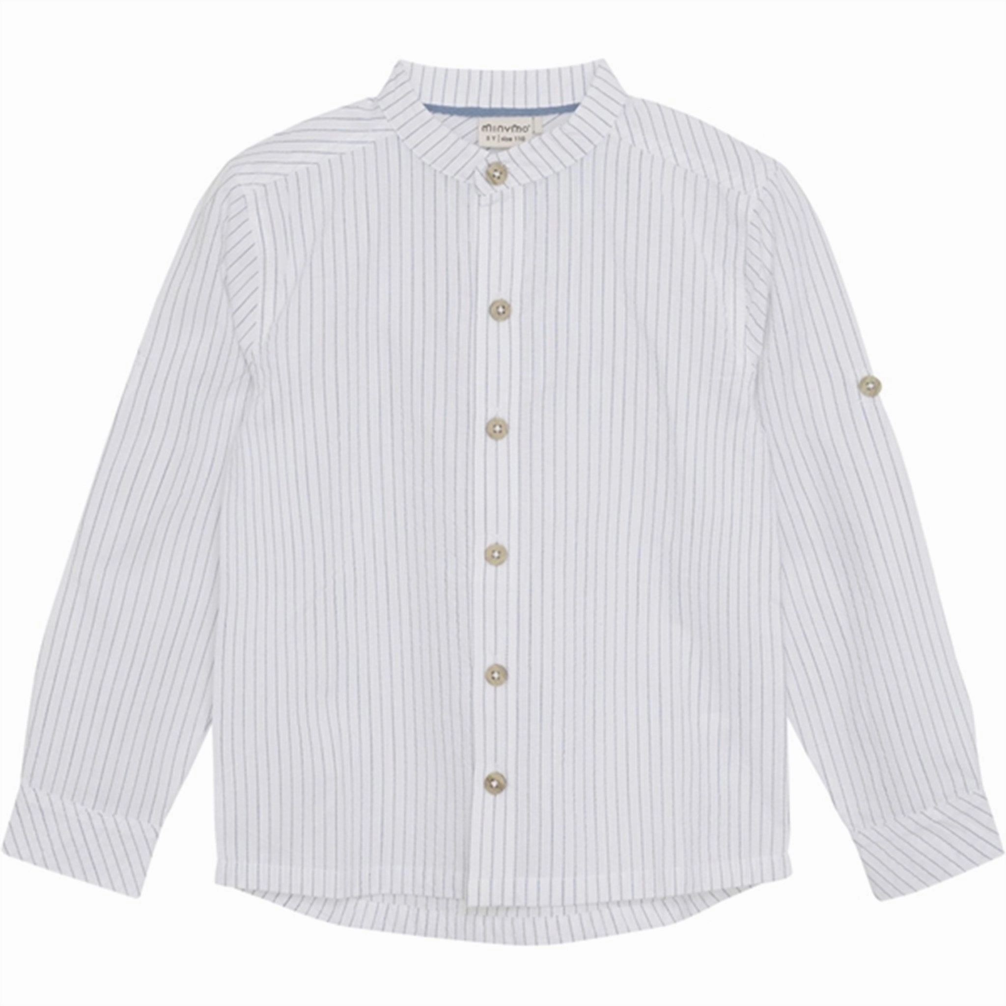 Minymo Bright White Skjorte Y/D Bold Prints