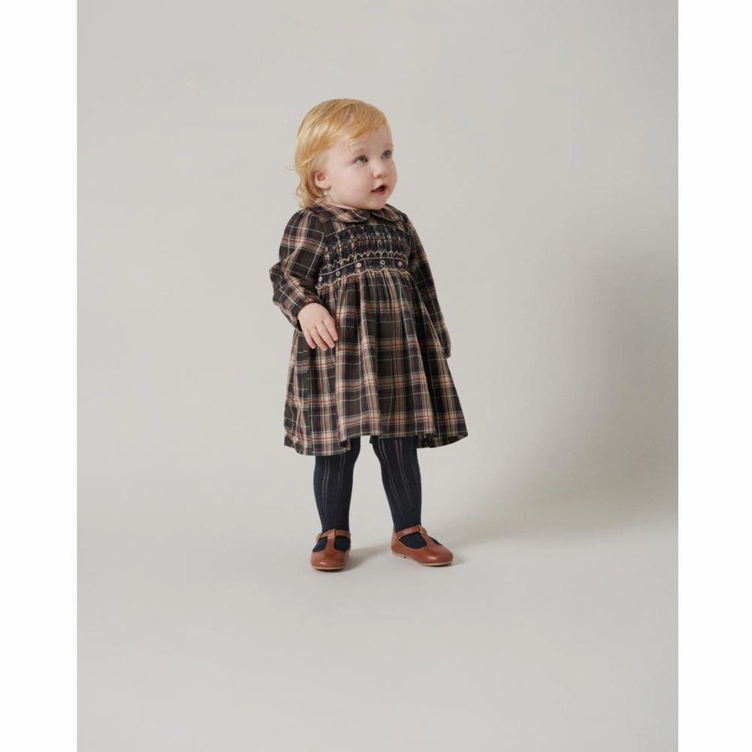 MarMar Check Pine Check Dava B Dress Minimal Details