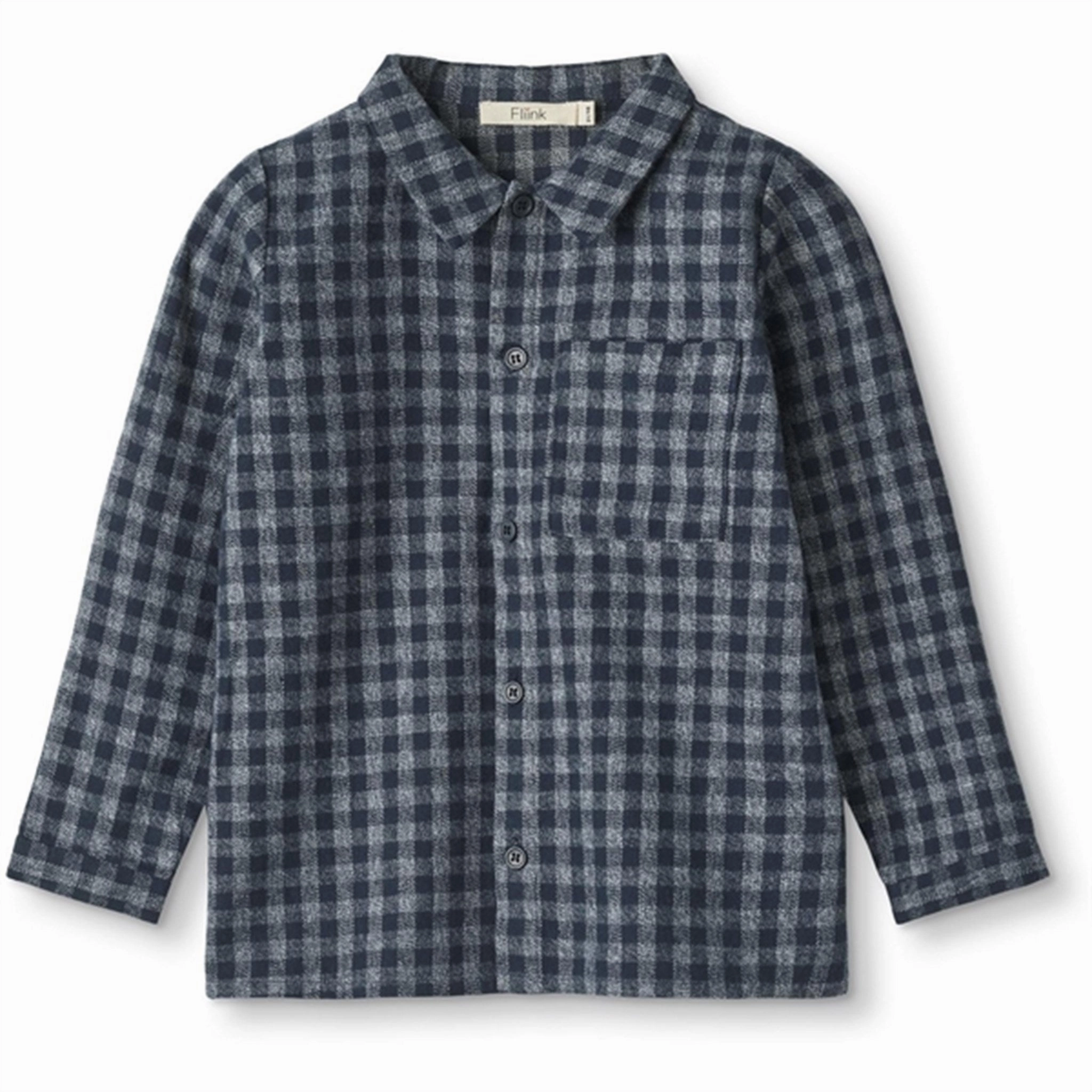 Breathable mesh Stylish Appearance Fliink Navy Coda Check Shirt