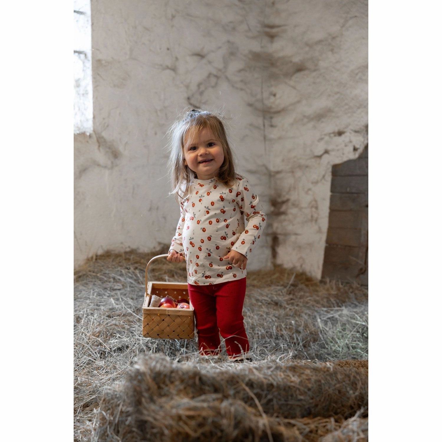 Petit Piao Apple Aop Blouse Printed Functional Wear Breathable fabric