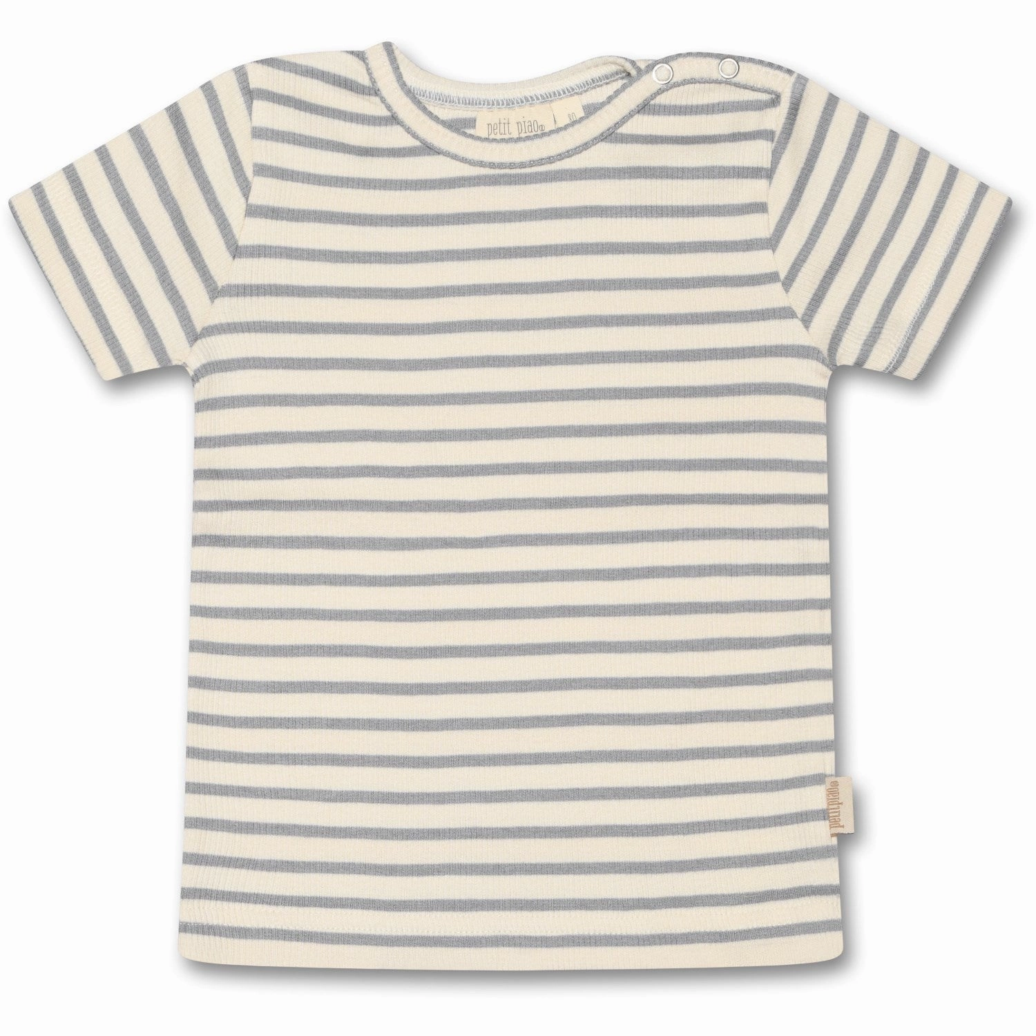 Glossy Look MinimalBranding Petit Piao? Blue Mist T-shirt Modal Striped