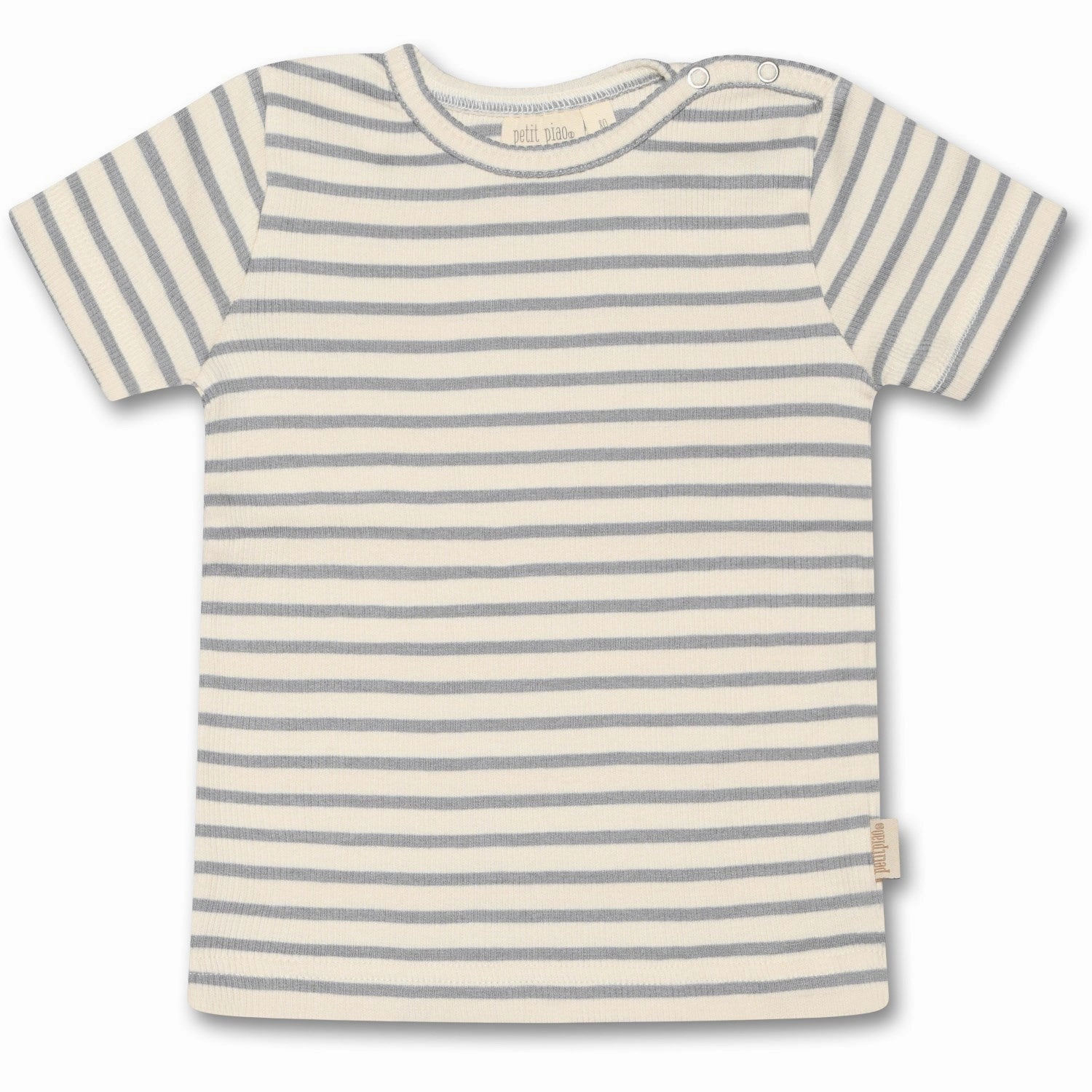 Petit Piao? Blue Mist T-shirt Modal Striped Urban Outfit
