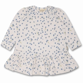 Petit Piao? Forget Me Not Dress Gather Printed Soft Comfort