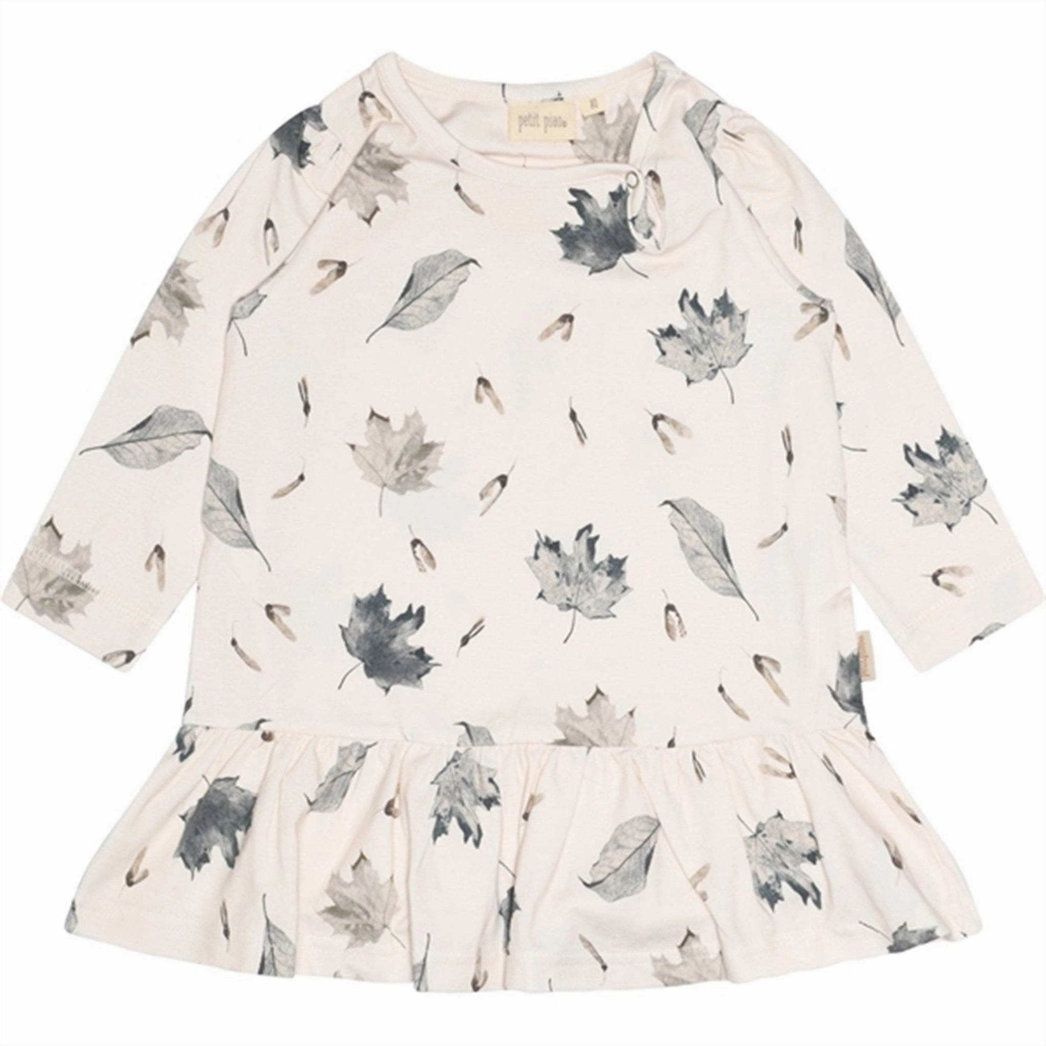 Sister Charm Street Ready Petit Piao? Leaf Dress Gather Printed