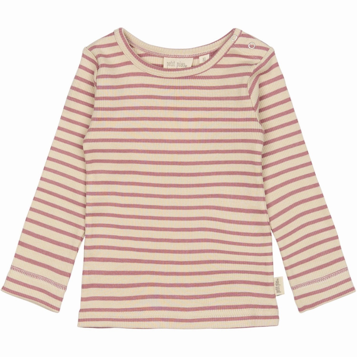 Graphic Art Petit Piao Nostalgic Rose/off White T-shirt L/S Modal Striped