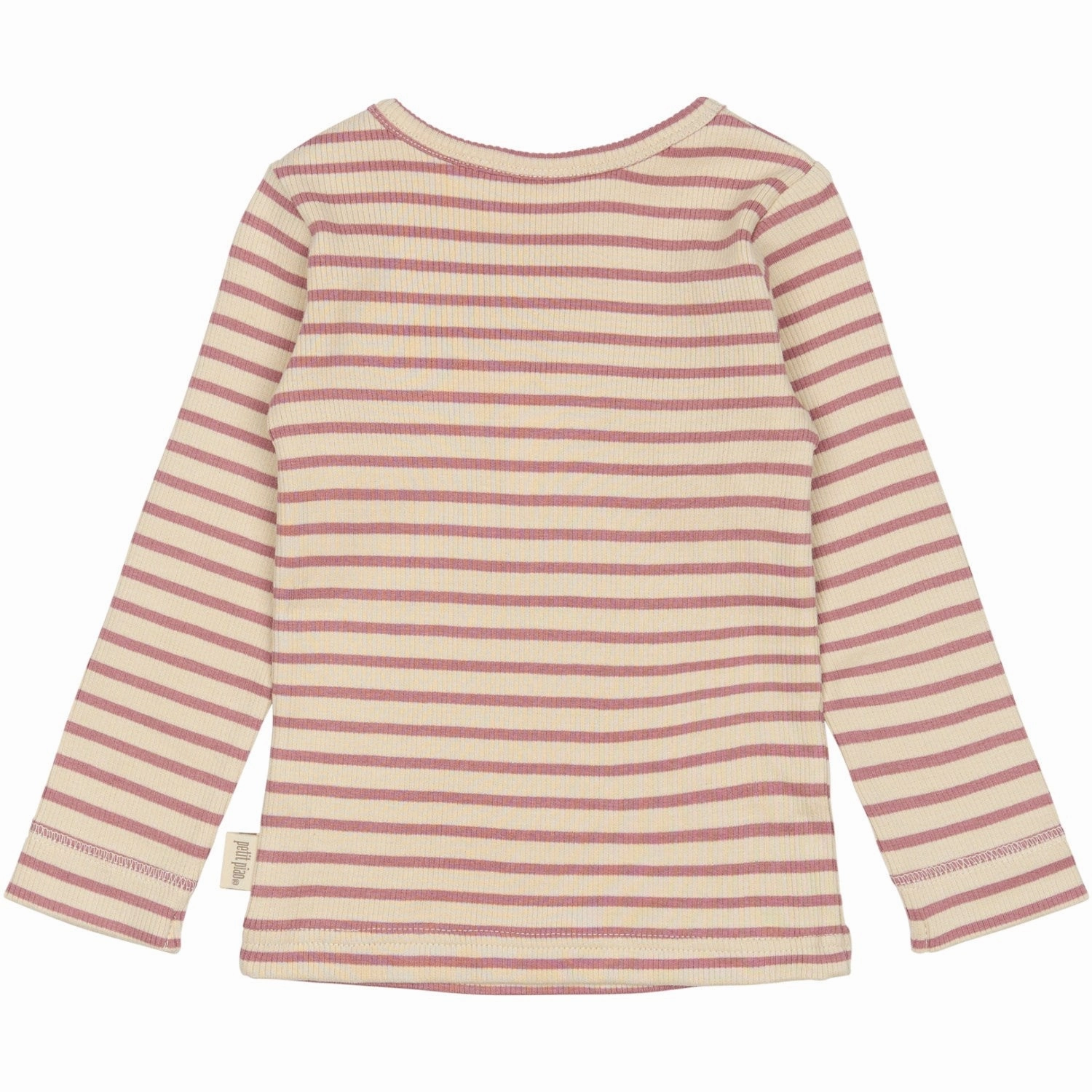 Rugged Style Petit Piao Nostalgic Rose/off White T-shirt L/S Modal Striped