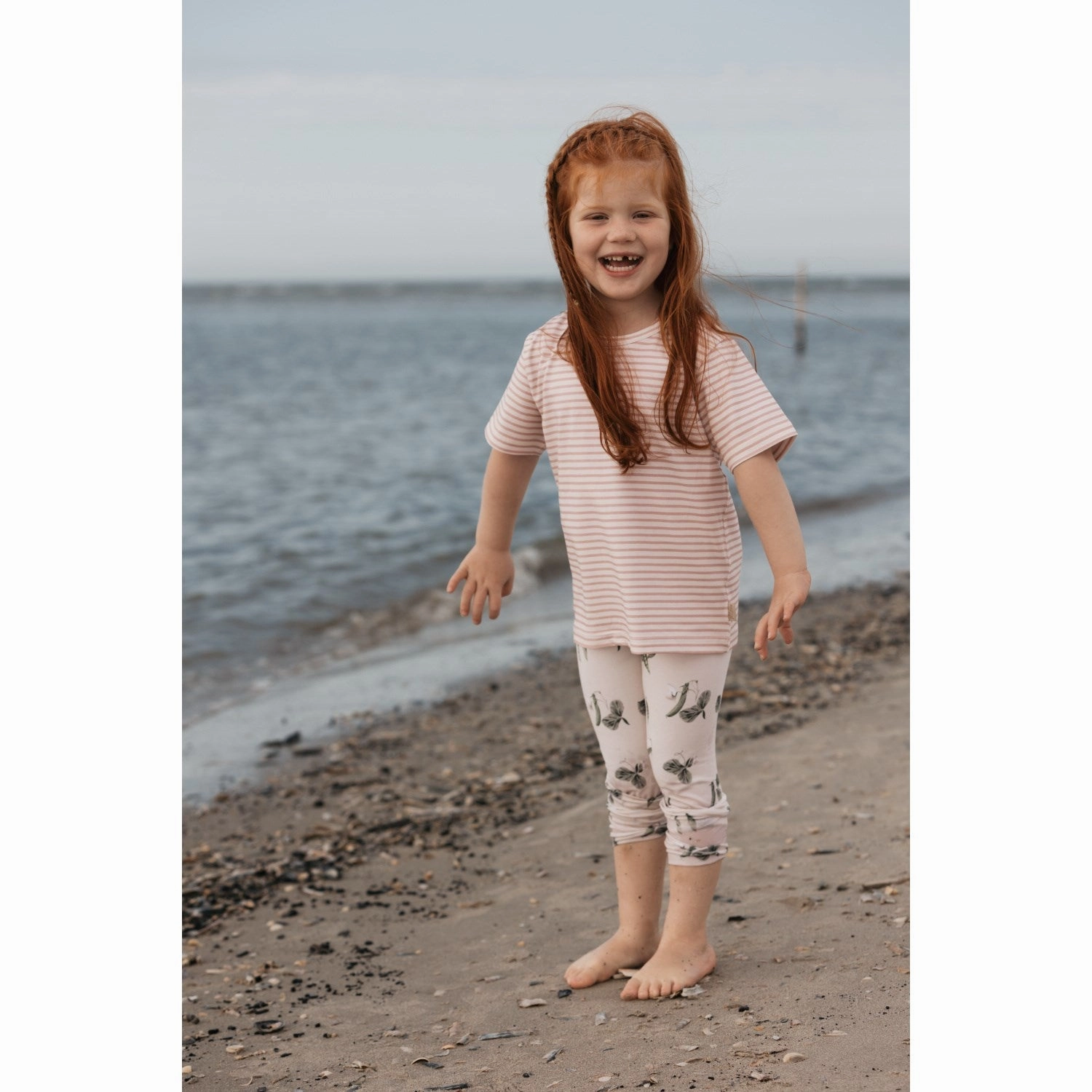 Petit Piao? Rose Smoke T-shirt Baggy Sum Printed Oeko Tex Certified Relaxed Comfort