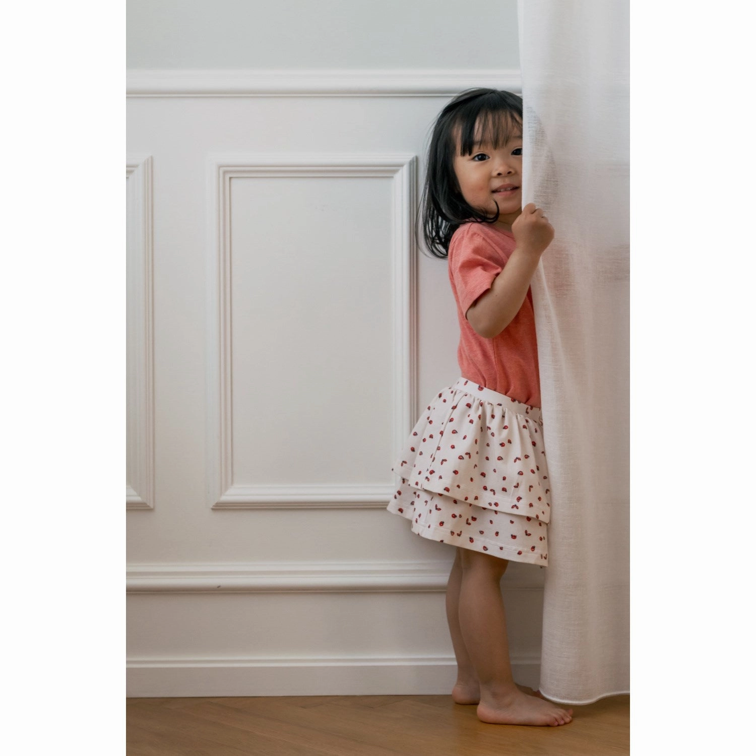 Petit Piao? Sea Shell Pink T-shirt Motif Sleek And Stylish