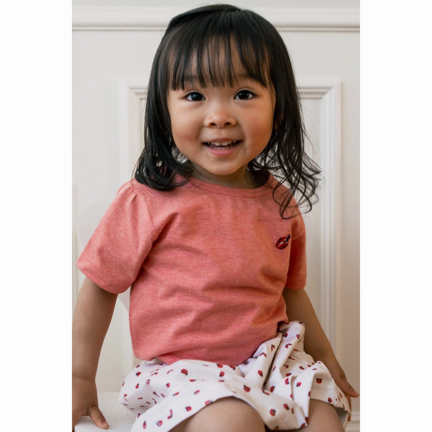 Petit Piao? Sea Shell Pink T-shirt Motif ethical Retro