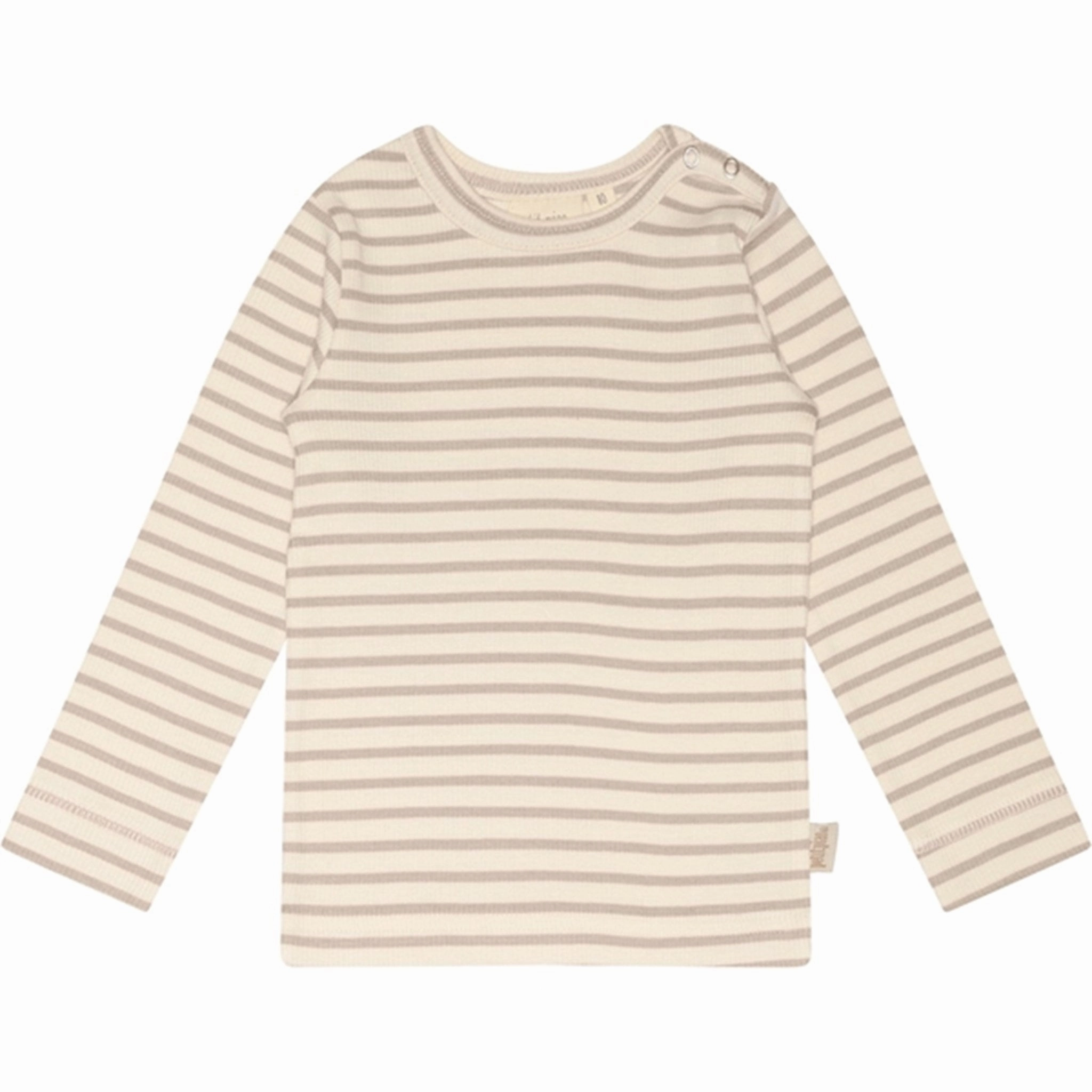 Petit Piao? Soft Sand/Off White Blouse Modal Striped hypoallergenic