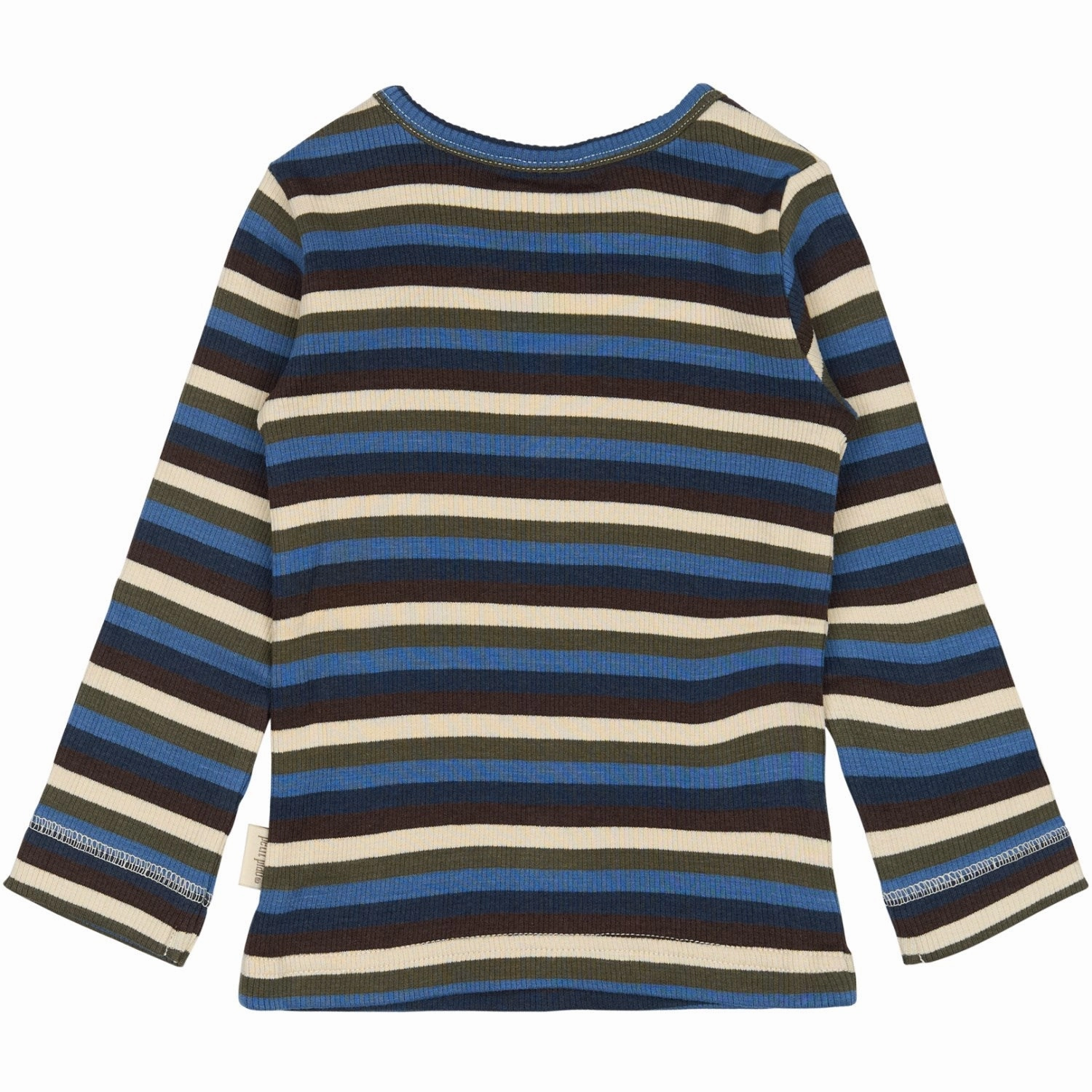 Casual Friday Petit Piao True Navy Multistripe T-shirt L/S Modal Multi Striped