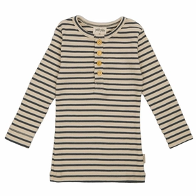 Neutral Tone Poolside Lounge Petit Piao Turbulence/Tapioka Modal Placket Blouse