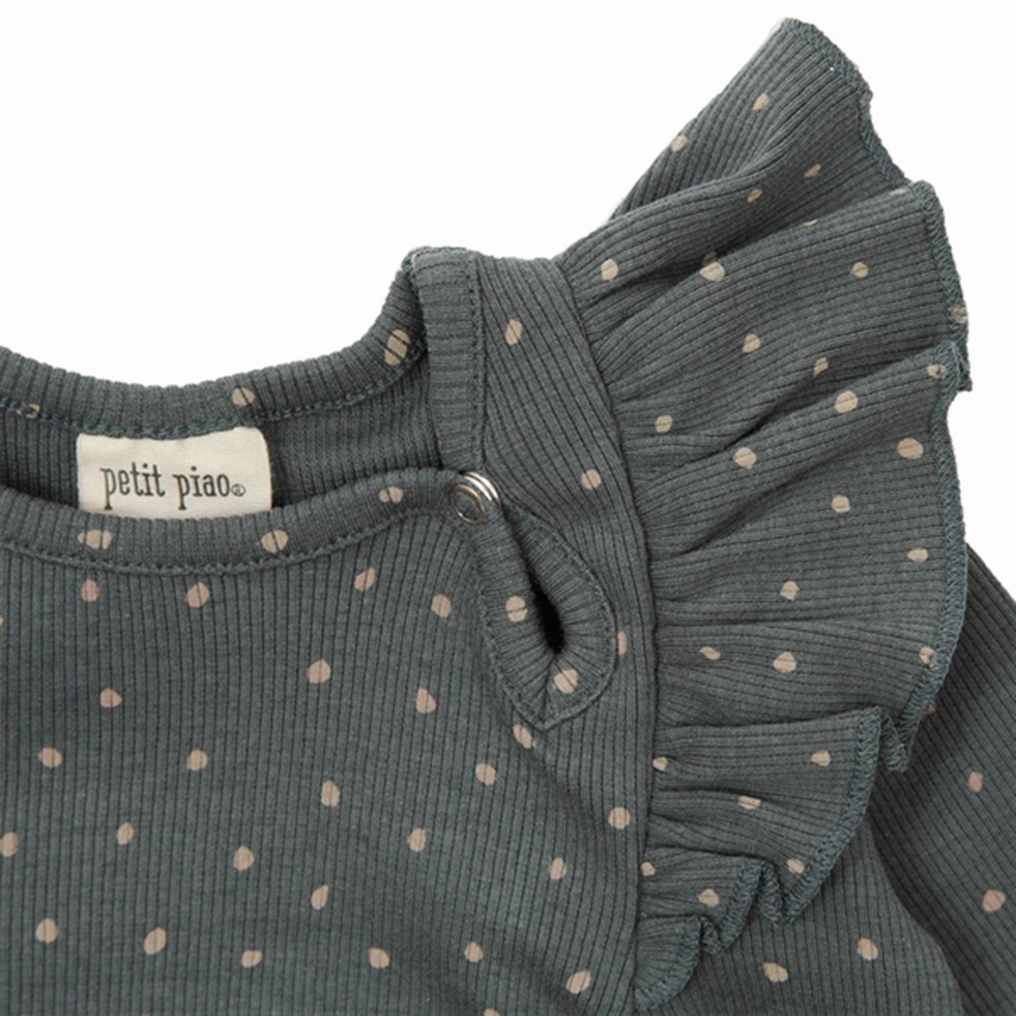 Flattering Layer Petit Piao Turbulence/Woodrose Frills Dot Dress