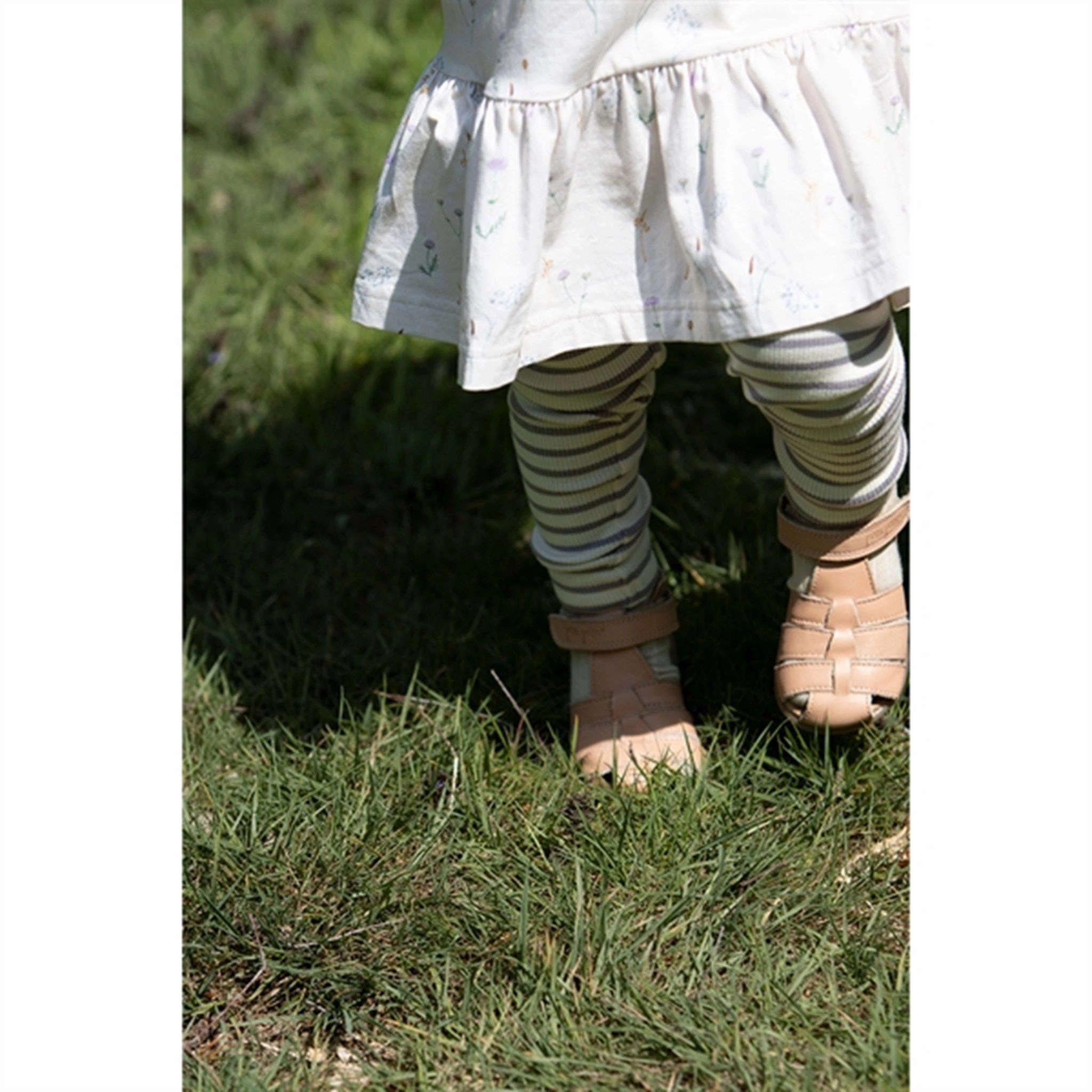 Elegant Mature Petit Piao Wild Dress L/S Gather Printed