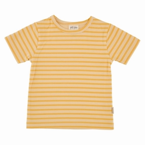 Petit Piao Yellow Sun Striped T-shirt Baggy Halloween