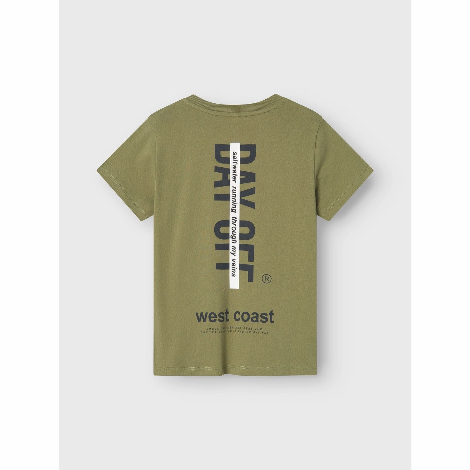 elastic waistband Streetwear attitude Name It Oil Green Hakke T-Shirt