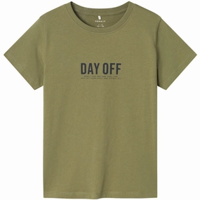 Name It Oil Green Hakke T-Shirt Fashionable Option