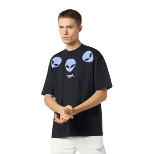 Lightweight Style Seam Free Back Phobia maglietta manica corta da adulto Triple Alien PH00638 nero