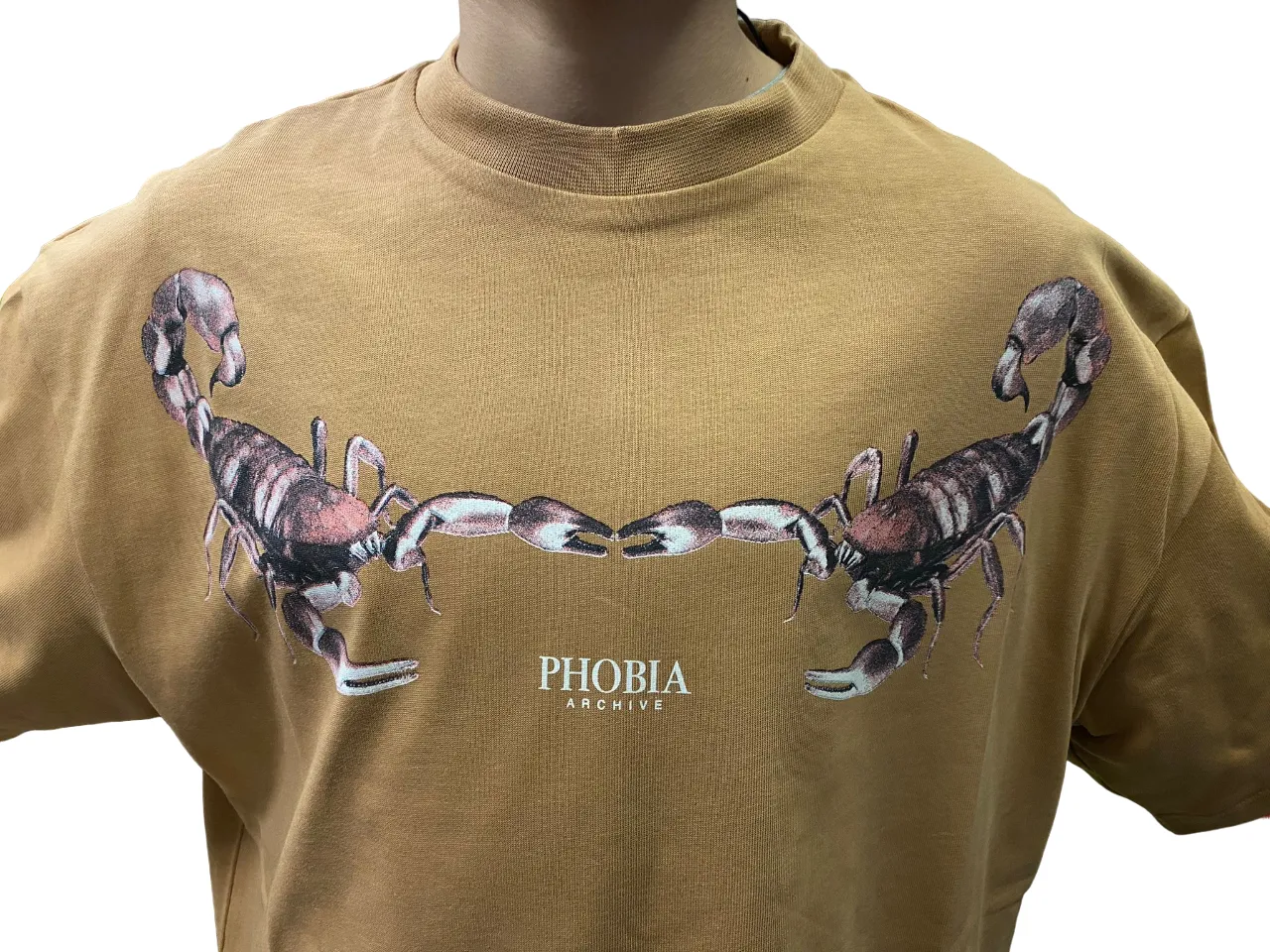 Seasonal Smart Phobia T-shirt unisex terracotta con Scorpione PH00218